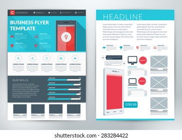 Vector Business Flyer Template for Business Purpose