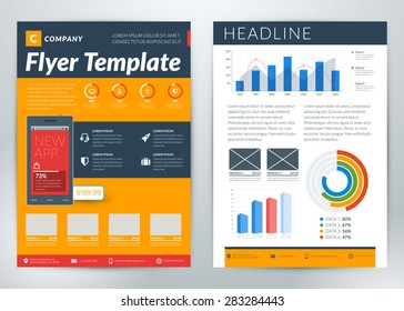 Vector Business Flyer Template for Business Purpose