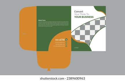 Vektorgrafik-Business-Ordner Design farbenfroh und modern.