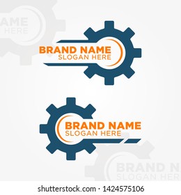 Vector Business Gear Logo Template Collection. Vector Logo Template Concept