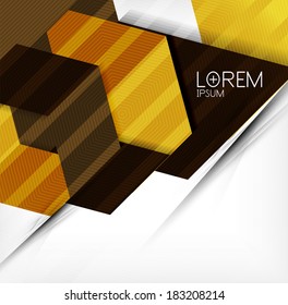 Vector business geometric design background