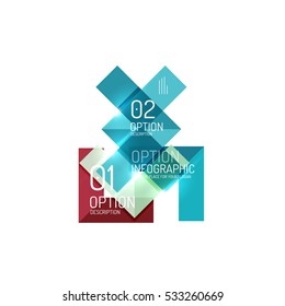 Vector business geometric infographic template
