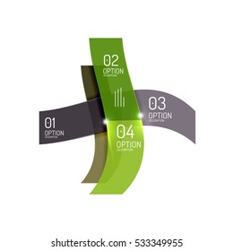 Vector business geometric infographic template