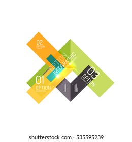 Vector business geometric infographic template