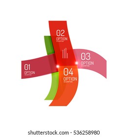 Plantilla de infografía geométrica de vectores