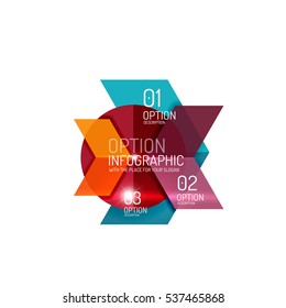 Vector business geometric infographic template
