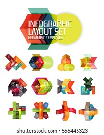 Geometrische Vektorgrafik-Vorlage für Geschäftsbereiche