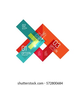 Vector business geometric infographic template