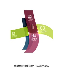 Plantilla de infografía geométrica de vectores