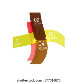 Plantilla de infografía geométrica de vectores