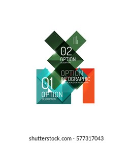 Vector business geometric infographic template