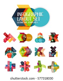 Vector business geometric infographic template