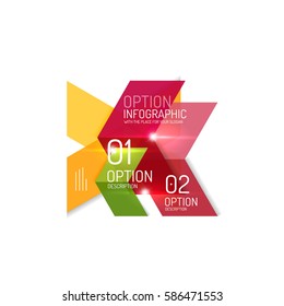 Vector business geometric infographic template