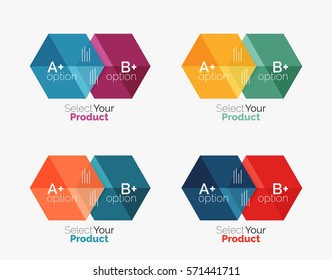 Geometrische Layouts für Vektorgrafiken mit Optionstext