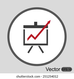 Vector Business Growing Chart