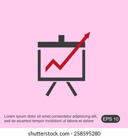 Vector Business Growing Chart