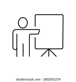 Vector Business Growing Chart Presentation Icon