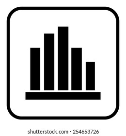 Vector Business Growing Chart Presentation Icon
