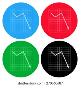 Vector Business Growing Chart Presentation Icon