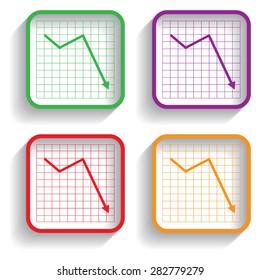 Vector Business Growing Chart Presentation Icon