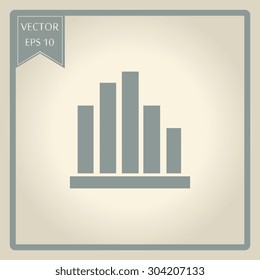 Vector Business Growing Chart Presentation Icon