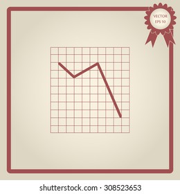 Vector Business Growing Chart Presentation Icon