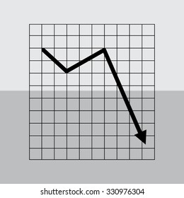 Vector Business Growing Chart Presentation Icon