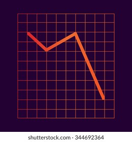Vector Business Growing Chart Presentation Icon