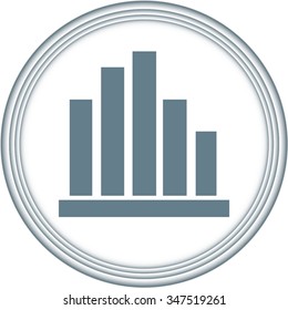 Vector Business Growing Chart Presentation Icon