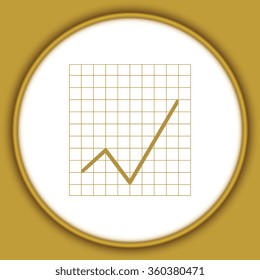 Vector Business Growing Chart Presentation Icon