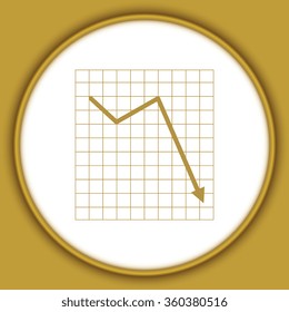 Vector Business Growing Chart Presentation Icon