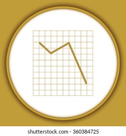 Vector Business Growing Chart Presentation Icon