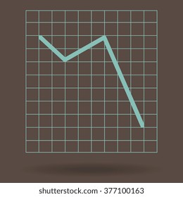 Vector Business Growing Chart Presentation Icon