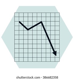Vector Business Growing Chart Presentation Icon