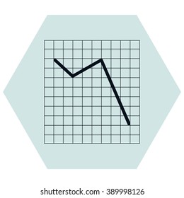 Vector Business Growing Chart Presentation Icon