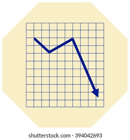 Vector Business Growing Chart Presentation Icon