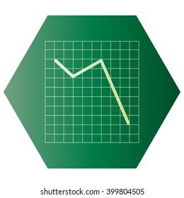 Vector Business Growing Chart Presentation Icon