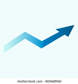 Vector Business Growing Chart Presentation Icon