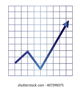 Vector Business Growing Chart Presentation Icon