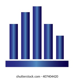 Vector Business Growing Chart Presentation Icon