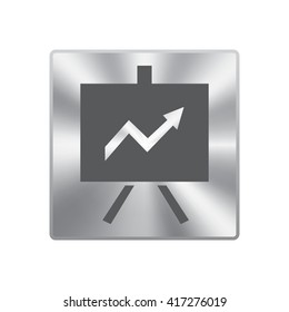 Vector Business Growing Chart Presentation Icon
