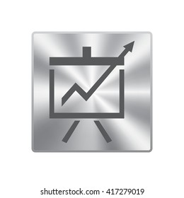 Vector Business Growing Chart Presentation Icon