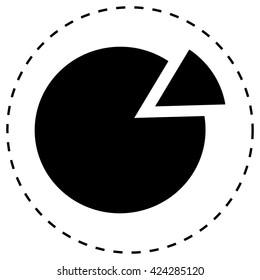Vector Business Growing Chart Presentation Icon
