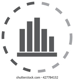 Vector Business Growing Chart Presentation Icon