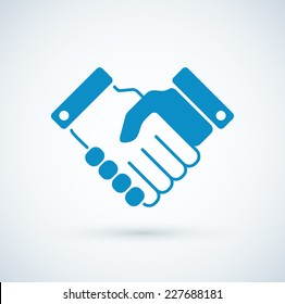 Vector Business Handshake Icon.