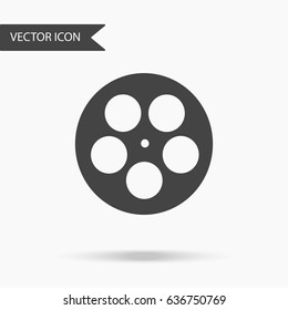 Vector business icon cinema reel circle