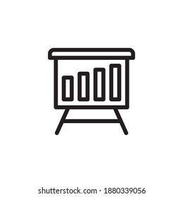 Vector Business Icon Design Graphic Template - Presentation Symbol