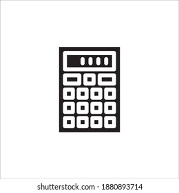 Símbolo de plantilla gráfico de diseño de icono de negocio vectorial Glifo - símbolo de calculadora