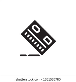 Vector Business Icon Design Graphic Template Style Glyph - Credit Card Symbol