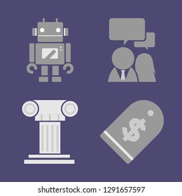 Vector business icon set.